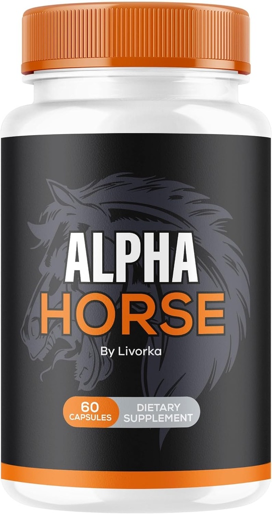 Alpha Horse, Alpha Horse Pillerit miehille, Alpha Horse Kapselit, Alpha Horse Supplement, Alpha Horse Vitamiini Kaikki Natural Premium Formula, Alpha Horse Supplement Tuki 60 kapselia 1 kuukauden ajan