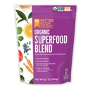 BetterBody Foods Organic Superfood Powder with Protein, Vitamiinit C, E ja B12 (12,7 oz.)