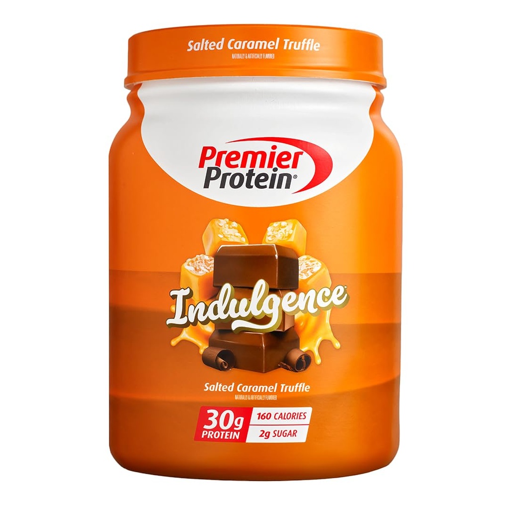 Premier Protein Indulgence Protein Powder, Suolattu Caramel Tryffle, 30g Protein, 3g sokeria, Gluteeniton (17 tarjoilua)
