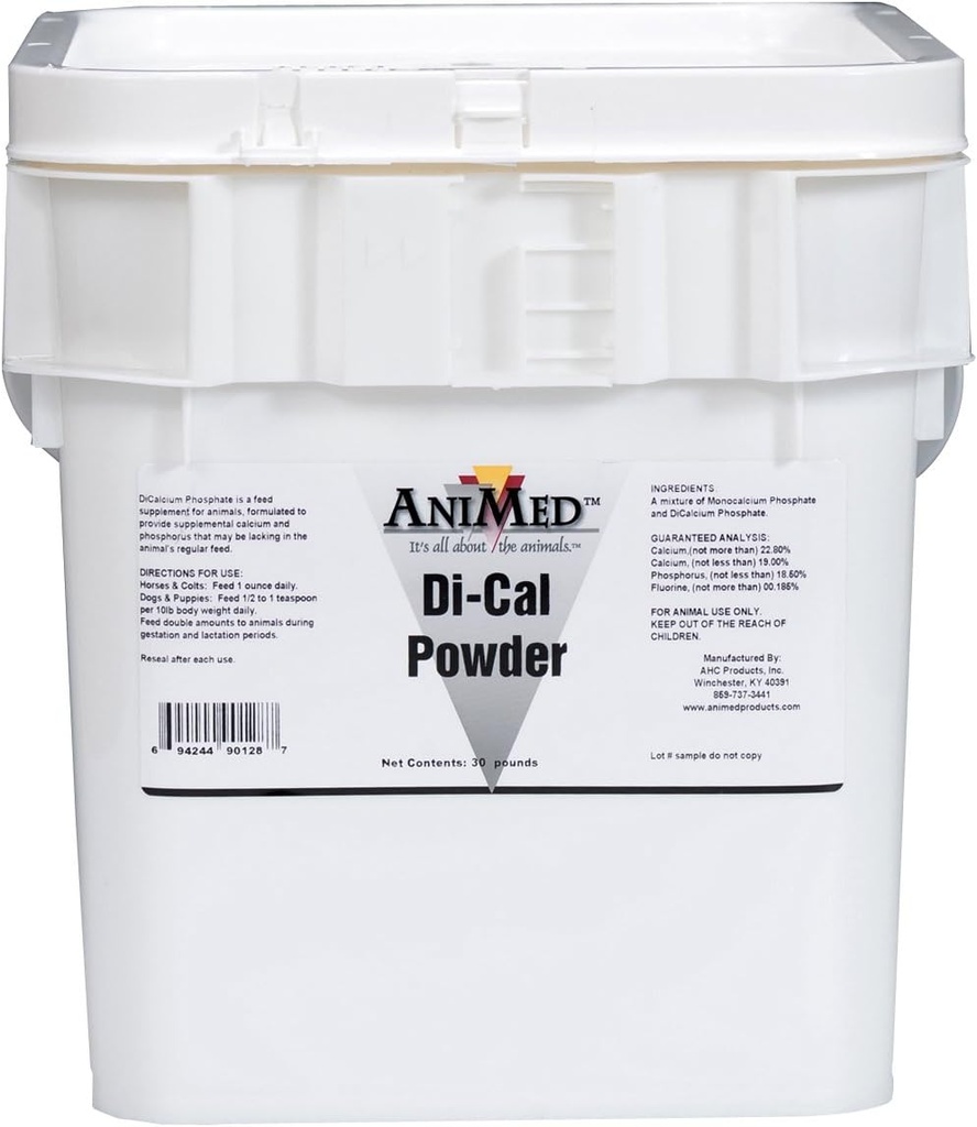 AniMed Di-Cal Powder Täydentävä kalsium ja fosfori hevosille, 30-kiloinen