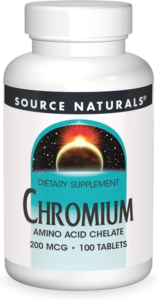 Källa Naturals, Inc. Chromium Chelate 200mcg 100 Tablet