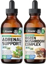 BIO KRAUTER Adrenal Support Tincture 4 Fl. Oz. & Dozen Sieni Tincture 4 Fl. Oz.