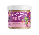 Vitamiini ystävät - Vegaani Multivitamiini & Silitysrauta lapsille - Päivittäinen ravitsemus tuki Gummies w/Ferrous Fumarate B-komplex, C-vitamiini, Sinkki, Biotiini - Body Function & Anemia - Mansikka, (60 päivän toimitus)