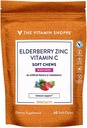 Elderberry, Sinkki & C-vitamiini Soft Chews - Immuno tuki - Mixed Berry (60 pehmeä purukumia)