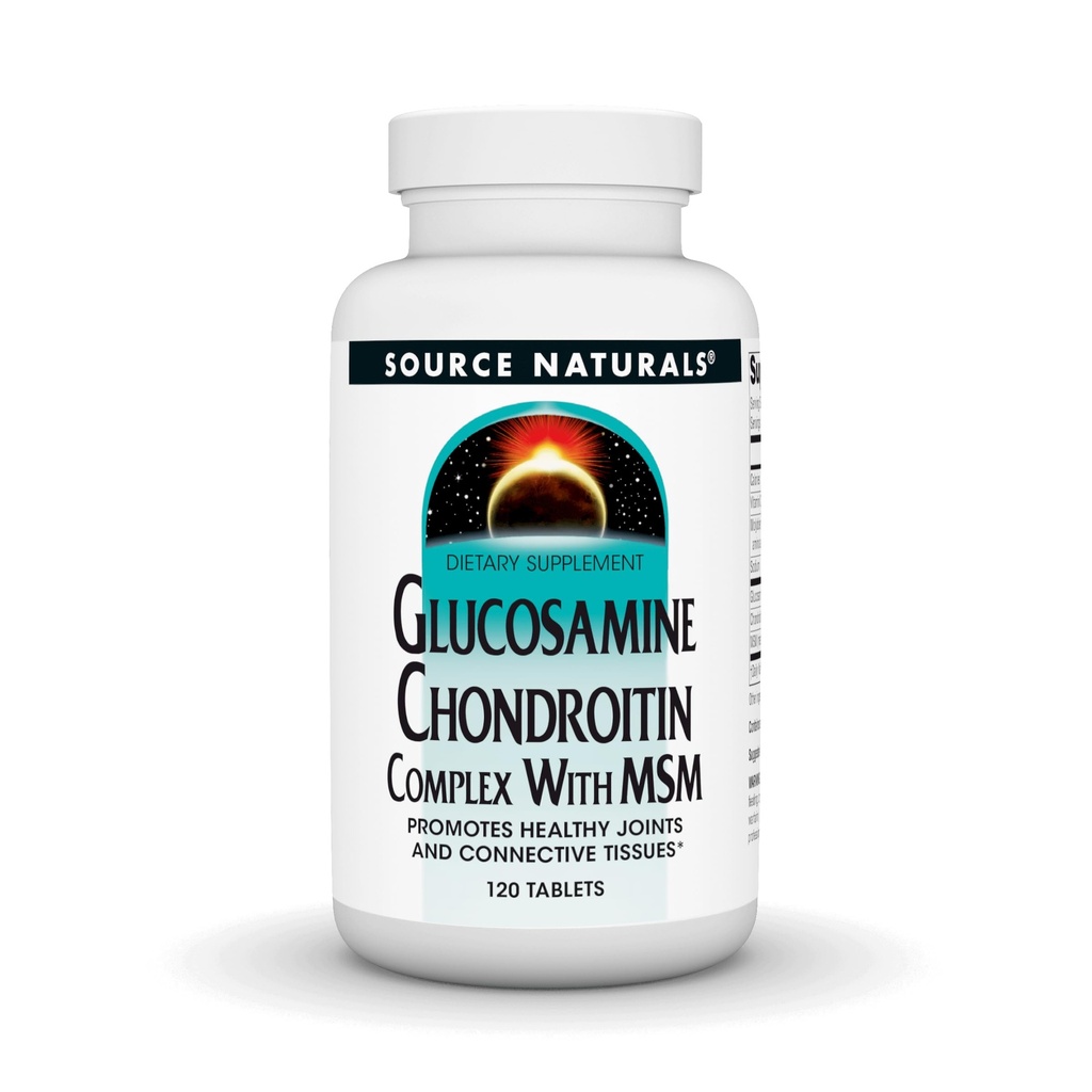Source Naturals Glukosamiini Chondroitin Complex Msm - 120 tablettia