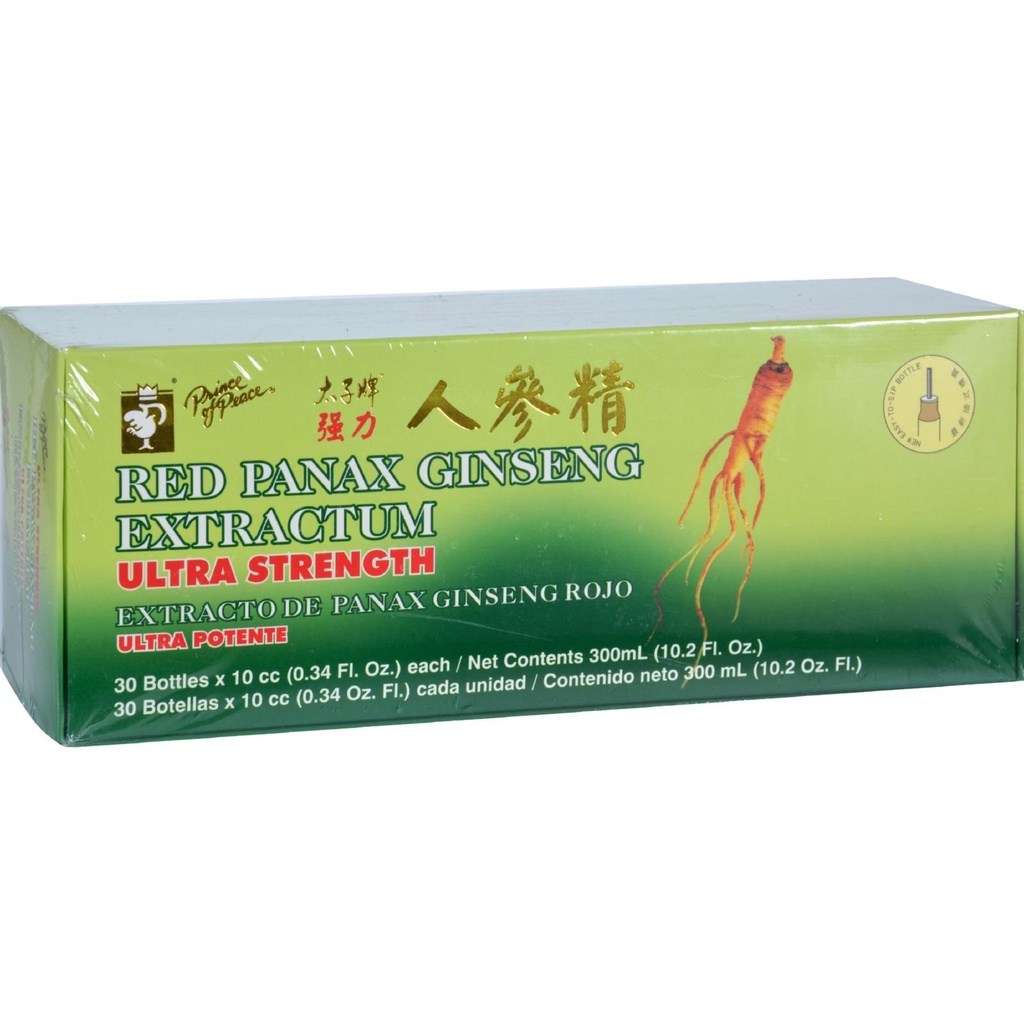 Prince of Peace Red Panax Ginseng Extractum Ultra Strength - 30 injektiopulloa