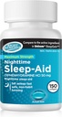 Nighttime Sleep Aid Softgels, (150 softgels), Diphenhydramine HCI 50 mg, Fall Asleep Fast, stöder djupare, Restful Sleep