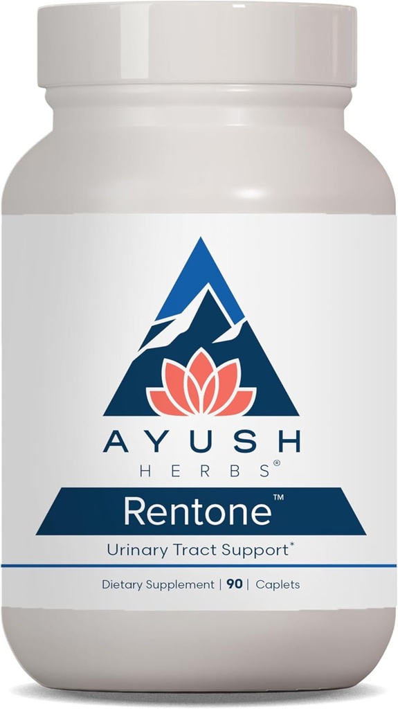 Ayush Herbs Rentone - Njurstödstillägg med Cranberry, Njurreningspiller för kvinnor och män, urinhälsa och blåsfunktion - 90 vegetariska kapslar (1 greve)