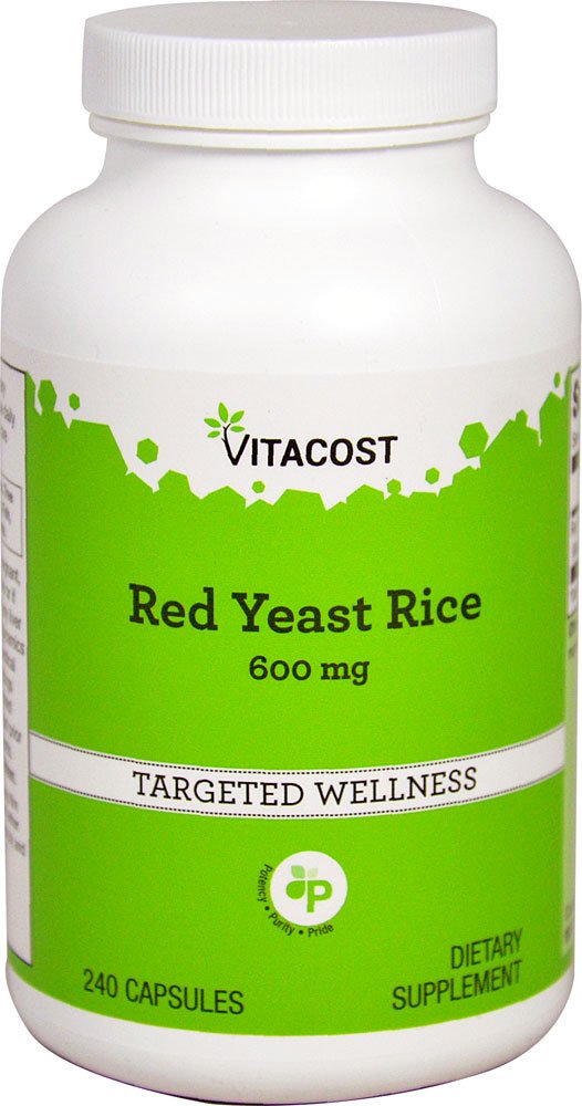 Vitacost Red Hias Rice - 600 mg - 240 kapselia