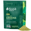Suja Organic Greens Powder Probiotic Blend, Spirulina, Daily Superfood Drink or Smoothie Mix for Immuunisupport, Digestion, & Energy, Vegan, Gluteeniton, ei GMO, 30 tarjoilua