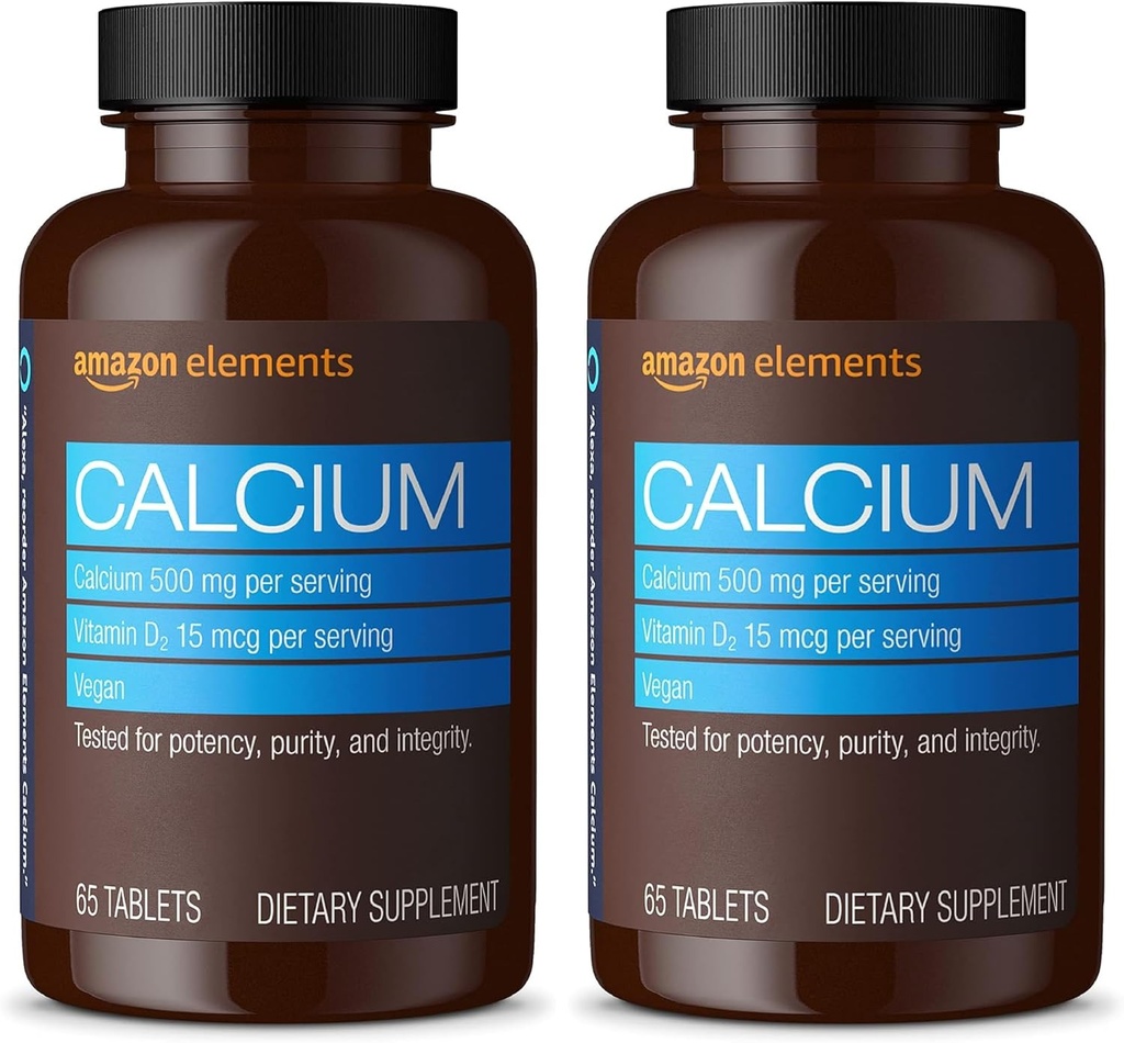 Elementit kalsium Plus D2-vitamiini, 65 tablettia (2 kuukauden tarjonta) (pakkaus toukokuussa Vary) (pakkaus 2)