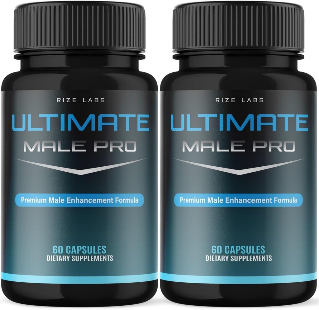 (2 pakkaus) Ultimate Mies Pro Kapselit miehille, Ultimate Mies Extreme Supplement,Kaikki-luonnollinen tuki terveen aktiivisen elämäntapa, UltimateMalePro Reviews (120 kapselia)