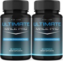 (2 pakkaus) Ultimate Mies Pro Kapselit miehille, Ultimate Mies Extreme Supplement,Kaikki-luonnollinen tuki terveen aktiivisen elämäntapa, UltimateMalePro Reviews (120 kapselia)