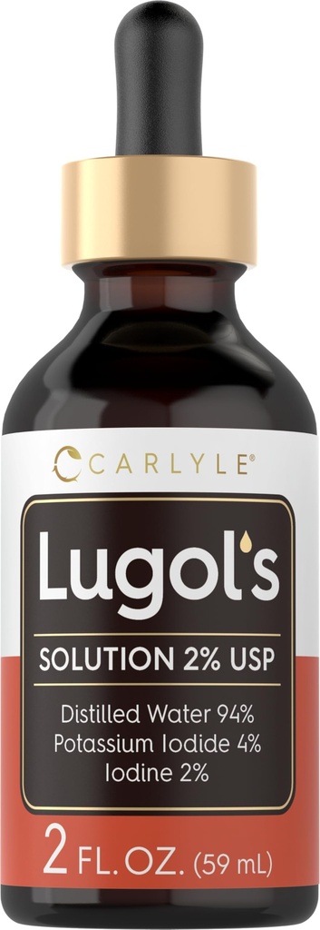 Carlyle Lugols Jodi 2 Prosenttia 2 fl oz Kaliumjodidi ja jodiliuos 2% nestetippa