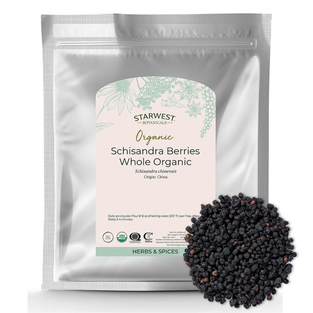 Luomu Schisandra Berry Whole, 1 punta