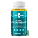 Yksi A-päivä Naisten aktiivinen aineenvaihdunta Päivittäin Essential, Multivitamiini naisille, Aineenvaihdunta tuki, vitamiinit naisille kaikki 8 B-vitamiinit, D-vitamiini, Magnesium & enemmän, 120