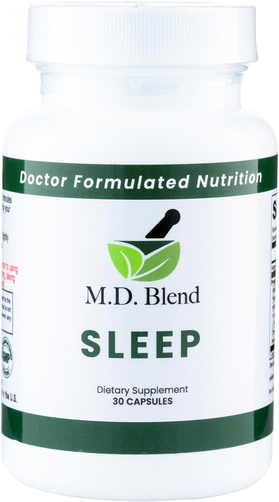 Sleep - Natural Supplement L-Theanine, Ashwagandha, Magnesium, Valerian Root, Melatoniini - Non-Habit Formulation Formula Syvä uni & nuorentavat Lepo - 90 kapselia