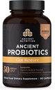 Ancient Nutrition Probiootit, Gut Palauta 90ct inkiväärillä ja Sarviapilalla, tukee ruoansulatustoimintoja, vähentää ripulia, ummetusta, kaasua ja turvotusta, Superfoods Blend, 50 miljardia PMY*/Serving