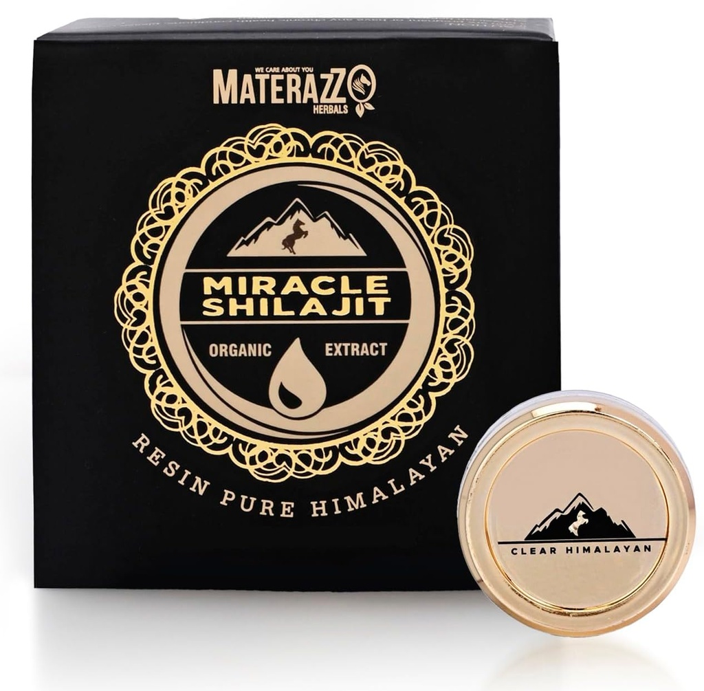 Pure Himalayan Shilajit Resin 10g (1 pakkaus) - Organic Gold Grade Supplement 85+ Trace Minerals, Fulvic Acid - Tukee elinvoimaa ja yleistä hyvinvointia - Ihanteellinen miehille ja naisille