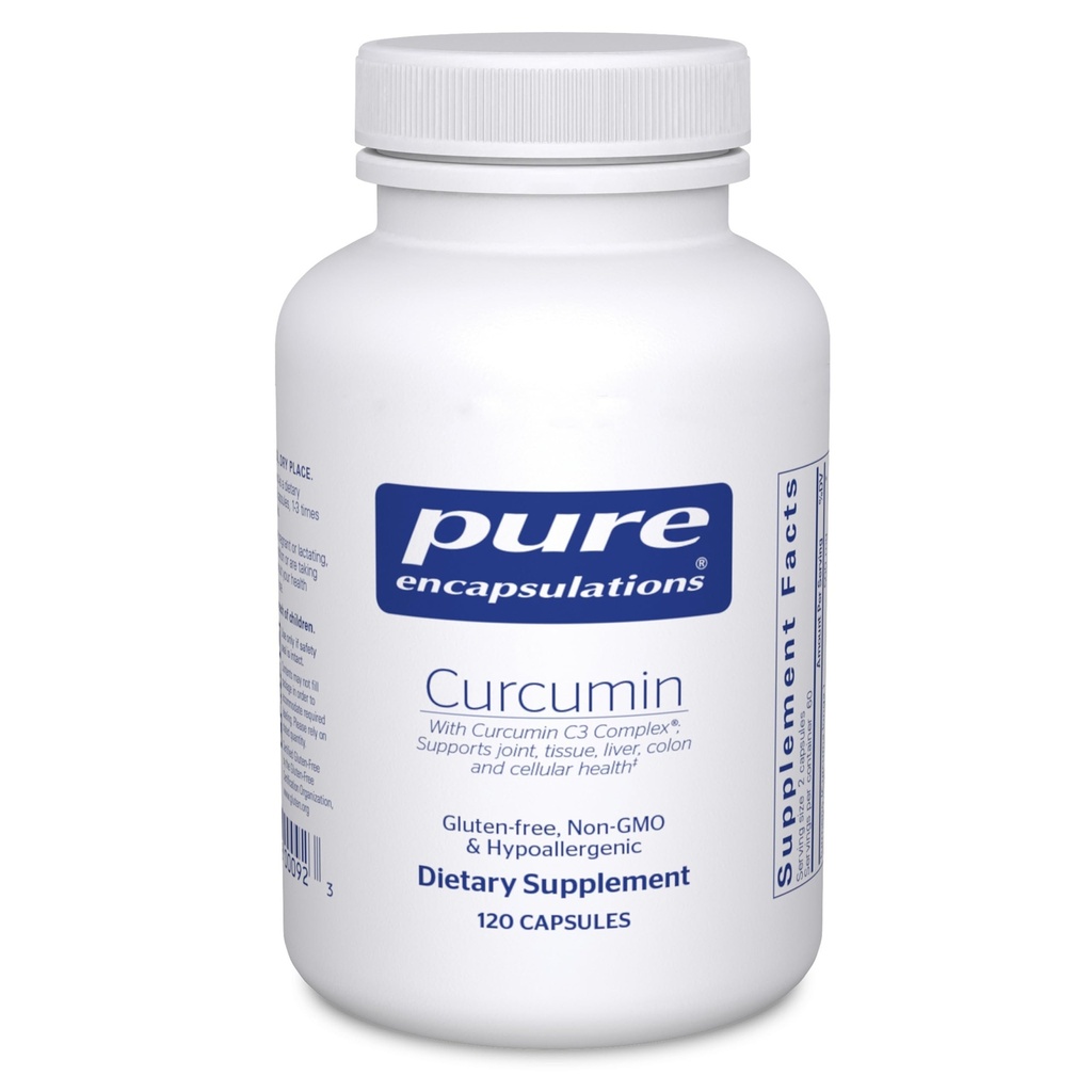Rena inkapslingar Curcumin - 500 mg - stöder gemensam hälsa och leverhälsa - Curcuma Longa Capsule - Non-GMO & Vegan - 120 kapslar