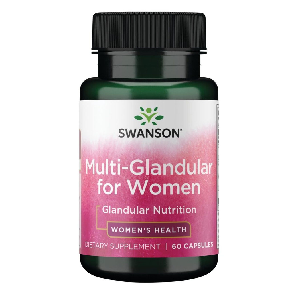 Swanson Multi-GLANDULAR för kvinnor 60 Cap