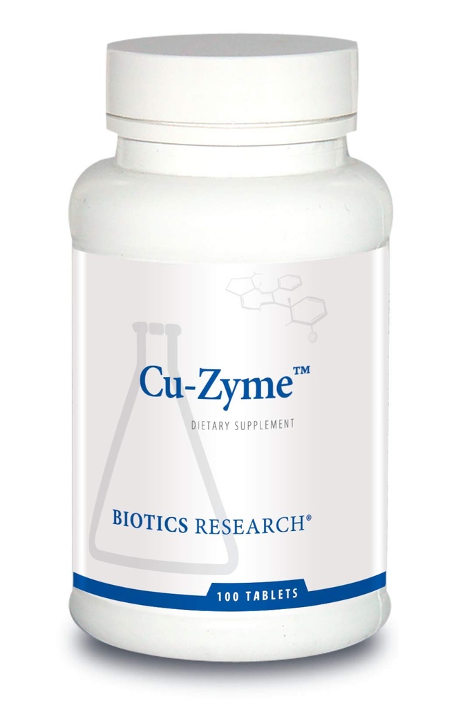 Biotics Research Cu-Zyme Essential Mineral Supplement, Energy Metabolia, Iron Imeytyminen, Terveet luut, Immuunijärjestelmä 100 tablettia