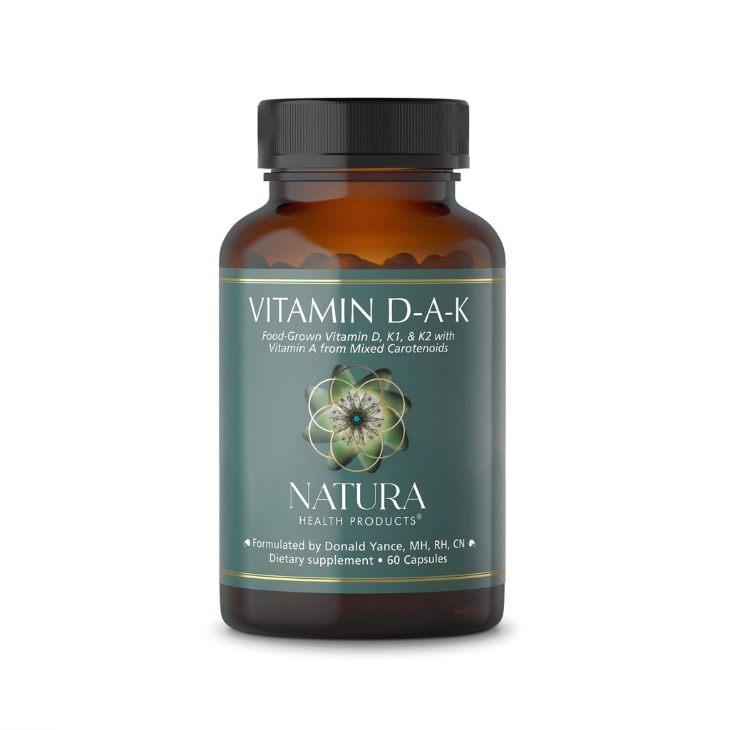 Natura Health Products D- A- K (ADK) ... D3 5000 IU, K2 50 mikrog, K1 550 mikrog & A-vitamiini 1000 IU ...