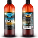 TheraSilver-TheraSilver Labs ACS 225-Advanced Kolloidinen Silver Liquid 225 PPM-Pure Bioactive Nano Particles for Immuuni Tuki-32 Oz-Family Size