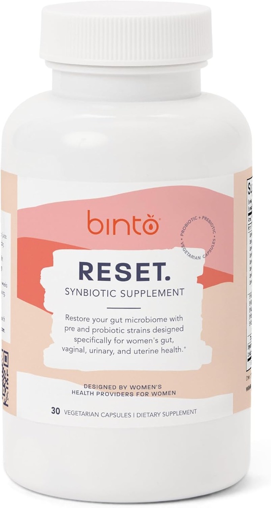 Binto återställer synbiotiska avancerade pre- och probiotiska tillskott för kvinnor - Stöder Digestive Health, ökar immunitet och främjar en hälsosam balans av Gut Flora (30-dagars leverans)