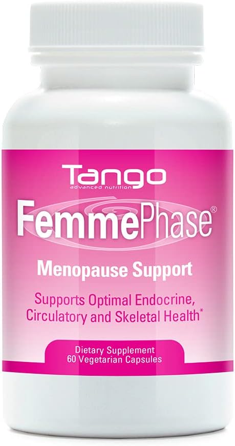 Femmephase Advanced Menopause Support Formula: Kaikki luonnolliset kasviperäisten täydentää kuumia välähdyksiä, kramppeja, väsymys, yöhikiä ja mielialan muutoksia (60 kasvissyöjä kapselit)