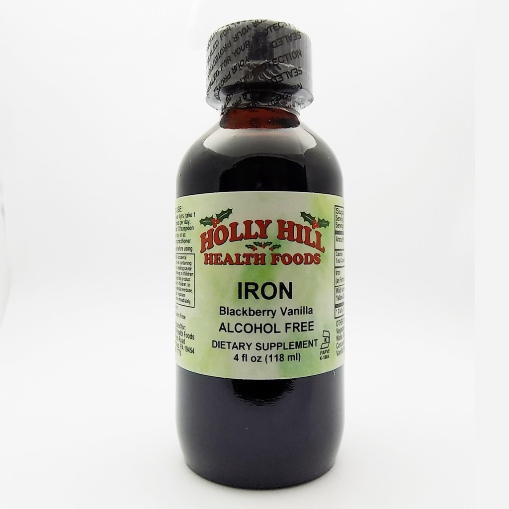 Holly Hill Health Foods, Iron Alkoholiton, BlackBerry Vanilla, 4 Ounces