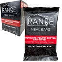Range Ateria Bar - Korkea Kalorie Ateriankorvikkeet - Gluteeniton Bars - Backpackpacking Ateriat - 6 pakkaus (suklaa, maapähkinävoi ja kahvi)