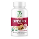 Ginseng 60 kapslar | Adaptogen för stressavlastning, energiboost, immunstöd | Certified USDA Organic, Non-GMO, Vegan Supplement for Natural Wellness