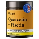 OMRE Quercetin ja Fisetin lisäravinteet - kolmannen osapuolen testattu senolyyttinen täydentää ikääntymistä tukea - 500 mg Quercetin Phytosome ja 100 mg Fisetin - Erittäin biosaatavilla lomakkeet