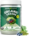 Purely Inspired Organic Green Powder Smoothie Mix, Unflavored (24 portioner) - Probiotika för Digestive Health med Spirulina & Chlorella för Gut Health - Vegan & Gluten-Free