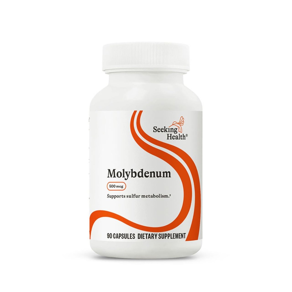 Etsiminen Health Molybdenum - täydennysosa Molybdenum Glycinate Chelate - täydennysosat Tuet Sulfite Metabolia & Cellular Health - kasvissyöjä ja vegaaninen kapselit - 500 mikrog, 90 kapselia