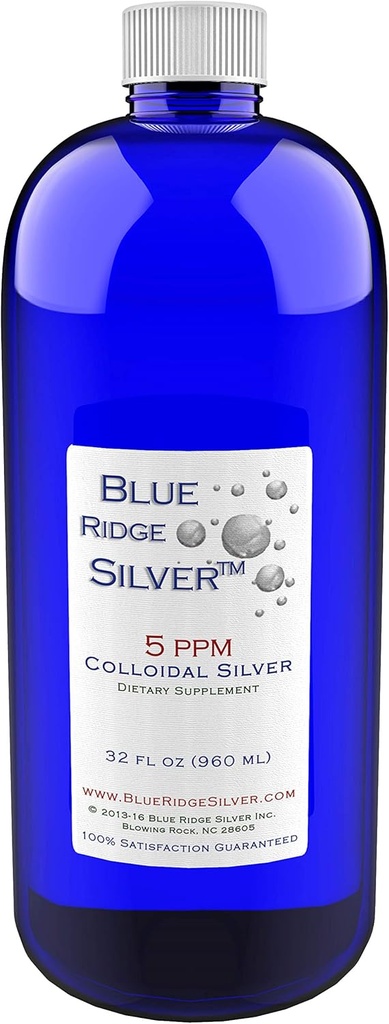 5 ppm 32 oz Kolloidinen Silver Natural Immuno Support Health Supplement