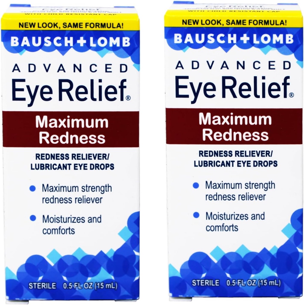 Bausch & Lomb Advanced Eye Relief Redness Maksimi Relief Drops - 2 pm.