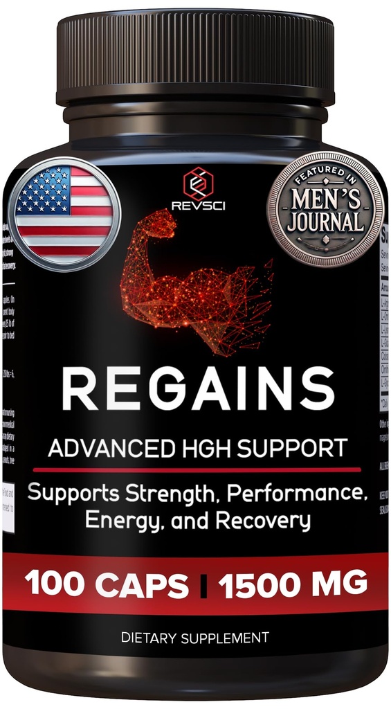 HGH täydentää miesten ja naisten - Regains Natural Anaboliset Lihasten kasvu Building & Human Growth Hormoni miesten, lihasten rakentaja miesten, lihasten Recovery Post harjoitus täydentää, 100 proteiini pillereitä
