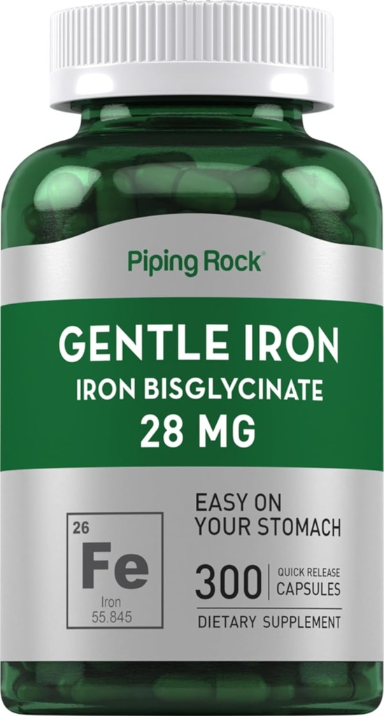 Piping Rock Iron Bisglysinaatti 28 mg 