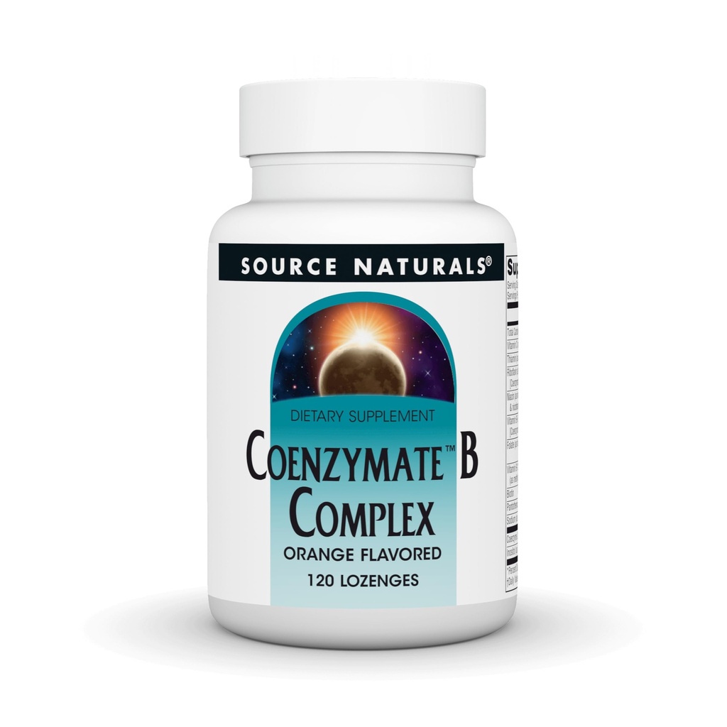 Source Naturals Coenzymate B Complex - Orange Flavor että sulaa suuhun - B-vitamiinit - 120 Lozenges