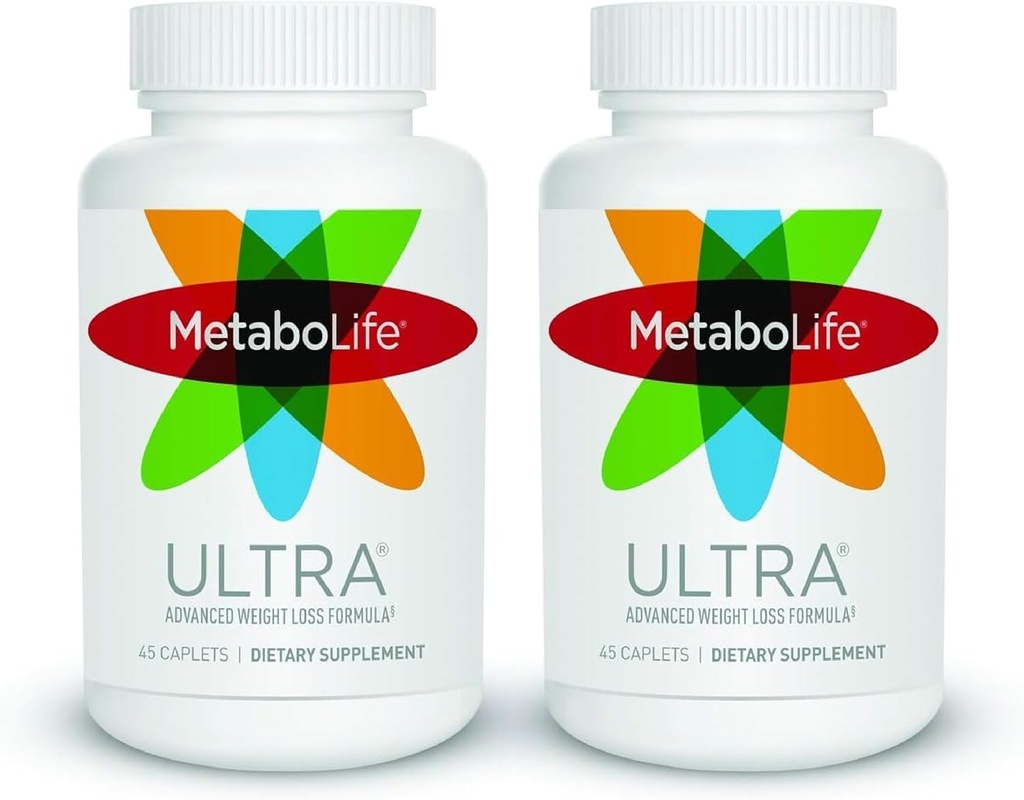 Twinlab MetaboLife Ultra - Ravintolisä - Nälkä Supplement naisten ja miesten - 800 mg, 45 Caplets - 2 pakkaus