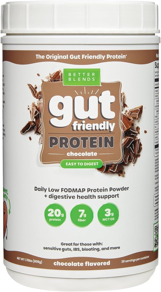 Collagen Peptides och Oat Protein Powder- Low FODMAP Certified, Diary-Free, Soy-Free, 100% Gut-Friendly och Non-Bloating, Original Chocolate, 20 portioner
