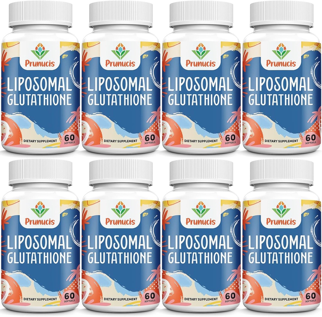 2400MG Liposomaalinen glutationi, jossa on C-vitamiini, Milk Thistle & Alfa-lipoiinihappo, Master Antioksidantit, Pure Alennettu L-glutationi - immuunijärjestelmä, solujen korjaus, energia, korkea imeytyminen, 480 Softgels