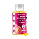 Vitamaattiset hiivaton Selenium Gummies 200 mcg Selenometioniini täydentää Essential Trace Mineral Superior Imeytyminen 90 Pektiini based Gummies