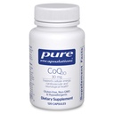 Puhdasta Kapseleita CoQ10 30 mg Coenzyme Q10 Supplement for Energy, Antioxidants, Brain and Cellular Health, Kognition, and Cardiovascular Support* . 120 kapselia