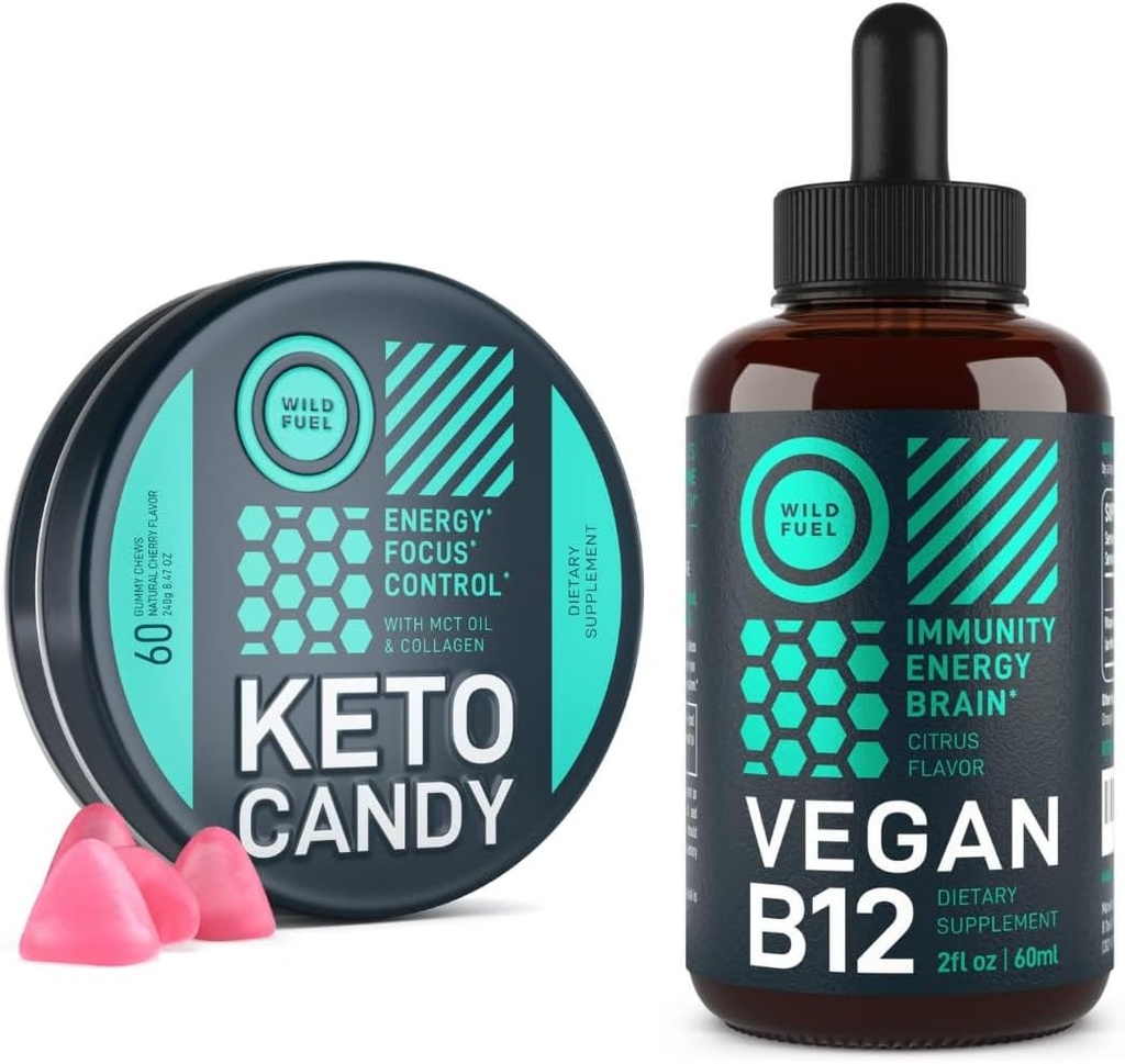 WILD POLTTOAINE Keto Gummies ja Vegan B12 Energy Bundle