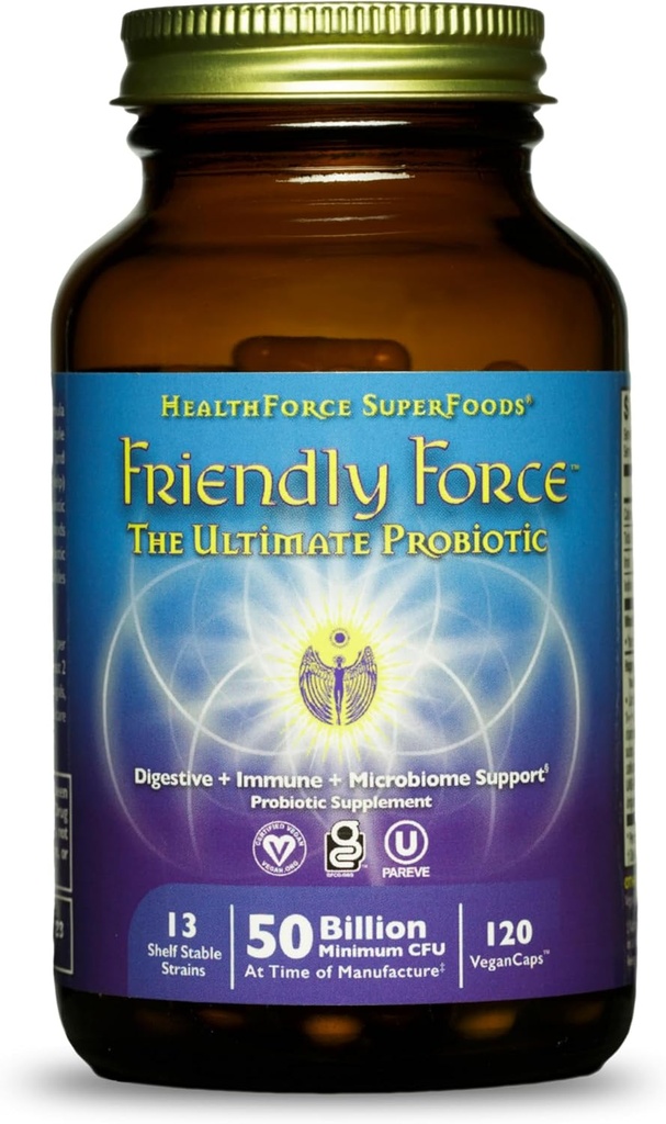 TERVEYSFORCE SUPERFOODS Friendly Force - kapselit - 120 vegan kapselia