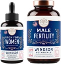 Liquid Iron Folic Acid VIT C ja mies hedelmällisyyttä täydentää raskauden tuki Bundle