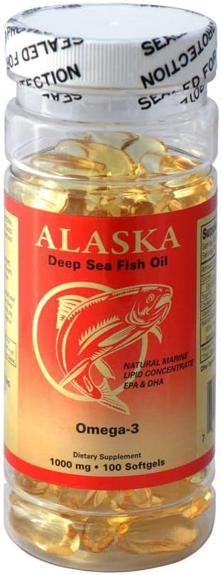 1 KKP Alaska Deep Sea Omega 3 Fish Oil 100 caps EPA DHA
